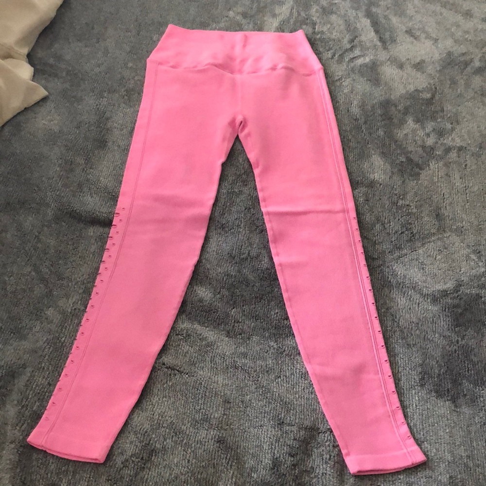 Spiritual Gangster neon pink leggings